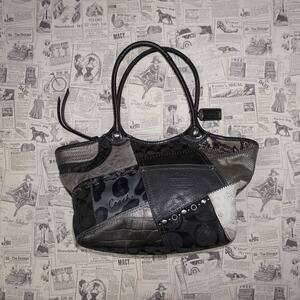 OSFA -Coach patchwork bag femme signature 00s bleecker purse